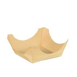 Holzschale 6 x 6 x 2,5 cm, 50 Stück