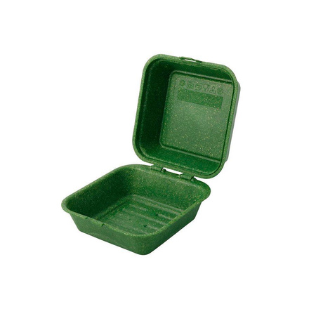 Wiederverwendbare grüne Burgerboxen, 16 x 15 x 8,5 cm, 60 Stück