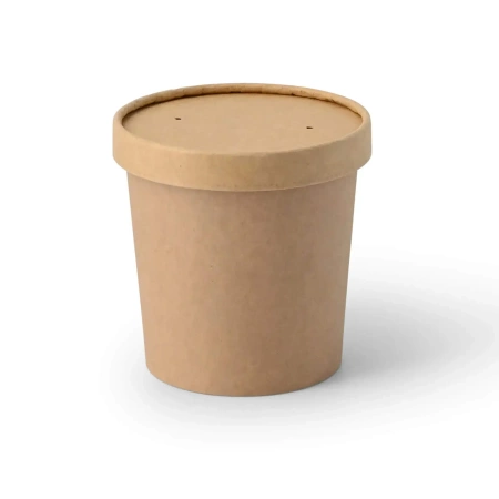 Kraftpapier-Eisbecher, 360 ml, Durchmesser 92 mm, 50 Stück
