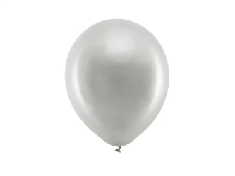 Latexballons, Silber, 23 cm, 100 Stk.