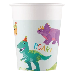 Papierbecher „Dino“ 200 ml, 8 Stück