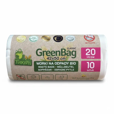 Kompostierbare Müllbeutel, 20 l, 10 Stück