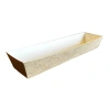 Tiefe Papierschale für Hot Dogs, 26 x 5 x 3,5 cm, 100 Stück