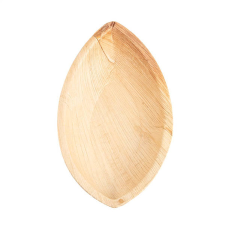 Schale aus Palmblättern „Kajak“, 21 x 11 x 4 cm, 25 Stück