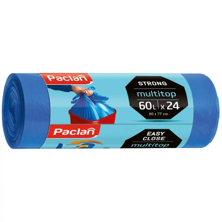 Paclan Expert Multitop-Säcke, 60 x 77 cm, 60 l, 24 Stück