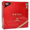 Servietten „Royal Collection“, rot, 1/4, 3-lagig, 40 x 40 cm, 50 Stück