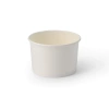 Weißer Pappbecher für Eis, 270 ml, Durchmesser 92 mm, 50 Stück