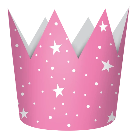 Papierkronen-Hütchen „My Little Princess“, 4 Stück