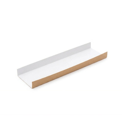 Unterlagen für Aufläufe, braun‑weiß, 10 × 25 cm, 500 Stk.