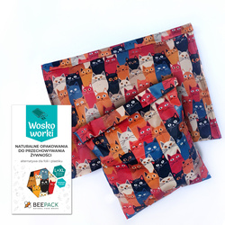 Wachsbecher „Katzen“, Set L+XL, 1 Stück