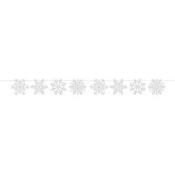 Weihnachtsgirlande aus Papier „Snowflakes“, 2 m, 1 Stück