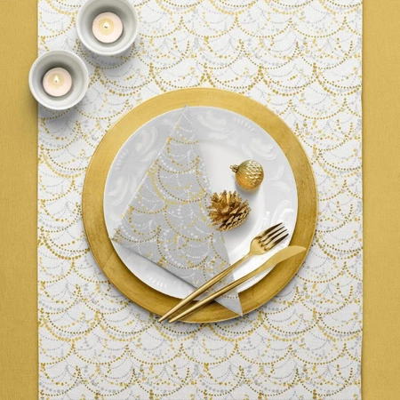 PREMIUM-Papiertischläufer auf Rolle, „Festive Garland“, 40 cm x 24 m, 1 Stück
