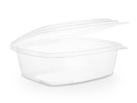 PLA-Behälter mit Deckel, 1000 ml, 18,5 x 16 x 6,5 cm, 50 Stück