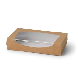 Sushi-Box mit Sichtfenster, 20 x 11,7 x 4 cm, 50 Stück