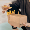 Snack-Schachtel 100 g, 9 x 9 x 7 cm, 50 Stück