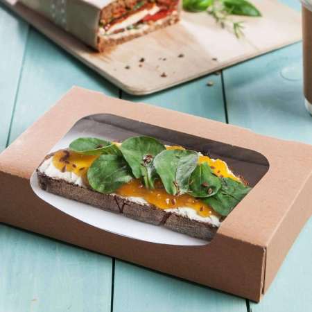 Sushi-Box mit Sichtfenster, 20 x 11,7 x 4 cm, 50 Stück