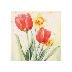 3-lagige Servietten „Tulips“ 1/4, 25 x 25 cm, 50 Stück