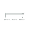 Rechteckiger schwarzer Papierbehälter für Dispersionsmittel, 500 ml, 17,3 x 12,1 x 4,1 cm, 50 Stück