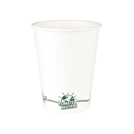 Weißer Papierbecher EcoUp, 350 ml, Durchmesser 90 mm, 50 Stück