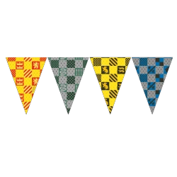 Papierfahnen-Girlande „Harry Potter“, 2,3 m, 1 Stück