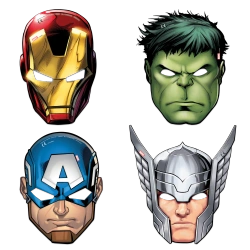Papiermasken „Avengers“, 6 Stück