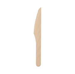 Wachsbehandelte Holzmesser, 16,5 cm, 100 Stück