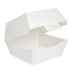 Thermobox für Burger, Weiß, Größe „M“, 13 x 12,5 x 9 cm, 50 Stück