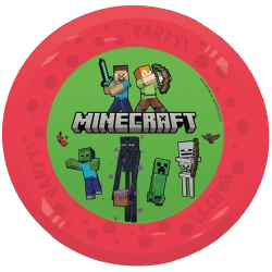 Minecraft-Mehrwegteller, 21 cm, 4 Stück
