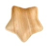 Teller aus Palmblättern „Weihnachtsstern“ 22,3 x 20 x 2,3 cm, 6 Stück