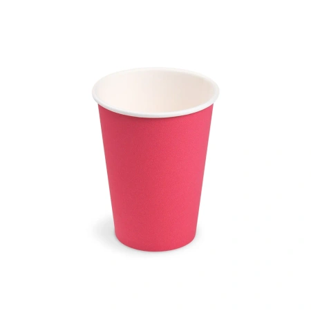 Papierbecher, fuchsia / rosa, Ø 74 mm, 240 ml, 10 Stk.