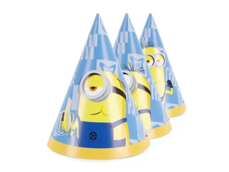 Papierhütchen „Minions“, 6 Stück