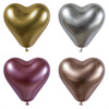 „Heart“-Ballons aus Kautschuk, gemischt, 28 cm, 4 Stück
