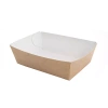 Tiefe Papierschale aus Kraftpapier, 9 x 6 x 3 cm, 100 Stück