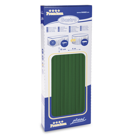 Tischschürze, dunkelgrün, aus Premium-Airlaid-Papier, 0,72 × 4 m, 1 Stück