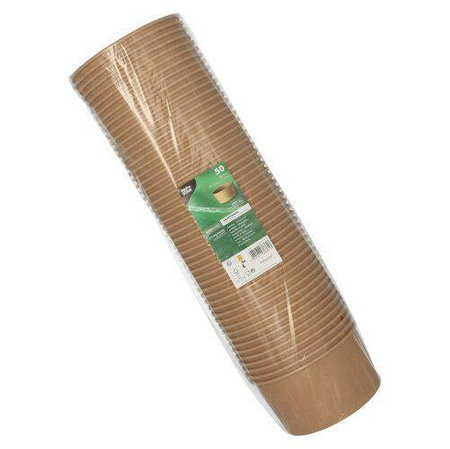 Runder Papierbehälter, 1000 ml, Durchmesser 150 mm, Höhe 7,5 cm, 50 Stück