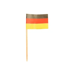 Party-Zahnstocher mit deutscher Flagge, Länge 8 cm, 200 Stück