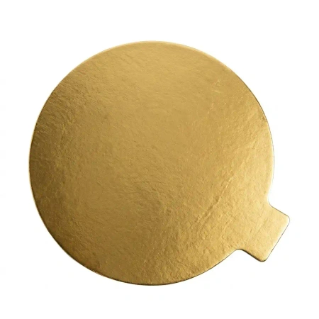 Dessertunterlage für Monoportionen, beidseitig gold‑schwarz, 10 cm, 200 Stk.