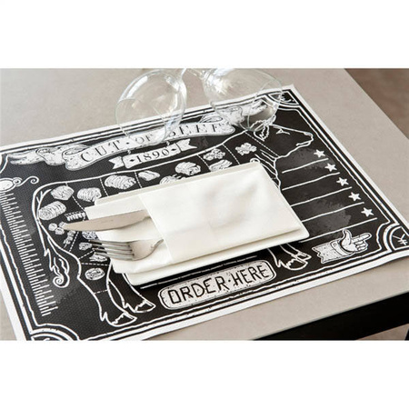 Papiertischsets „Steak House“, 31 x 43 cm, 500 Stück
