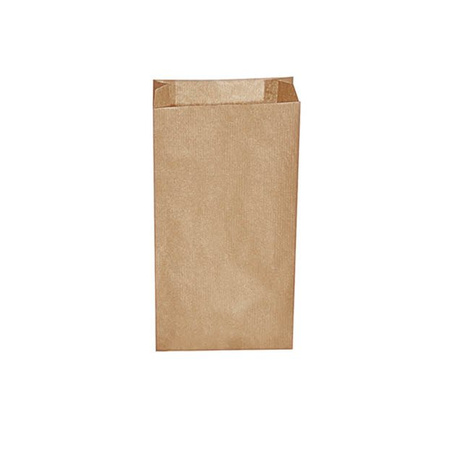 Frühstücksbeutel aus Kraftpapier, 0,5 kg, 10+5 x 22 cm, 500 Stück