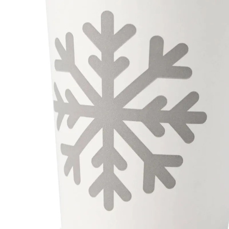 Weißer Pappbecher, Dispersionsbeschichtung, „Winter“, 250 ml, Durchmesser 80 mm, 50 Stück
