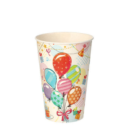 Papierbecher „Ballons“ 200 ml, Durchmesser 70 mm, 10 Stück