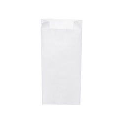 Weiße Papiertüte für Frühstücksbrötchen, 2,5 kg, 15+7 x 35 cm, 1000 Stück
