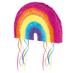 3D-Papier-Piñata „Regenbogen“ 22 x 35 cm, 1 Stück