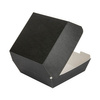Thermobox für Burger, schwarz, Größe „M“, 13 x 12,5 x 9 cm, 50 Stück