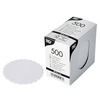 Weiße Papierservietten für Tassen/Gläser, Durchmesser 8,5 cm, 500 Stück