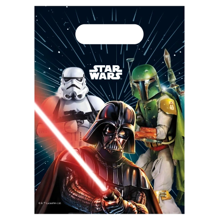 „Star Wars“-Plastiktüten, 17 x 23 cm, 6 Stück