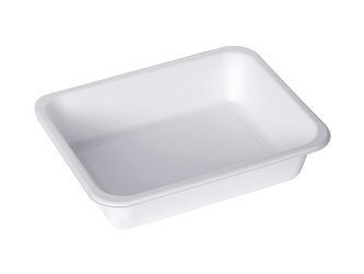 Schweißbehälter aus Zuckerrohr, 22,7 x 17,8 x 5 cm, 50 Stück